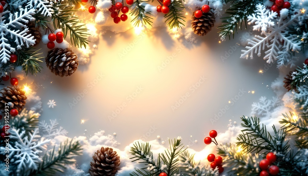 snowflakes, blank, space, freeform, bordered, pinecones, holly, berries, red, icy, branches, winter, glow, background, seasonal, festive, holiday, Christmas, cold, nature, decorative, frosty, elegant, snowflakes, blank, space, freeform, bordered, pinecones, holly, berries, red, icy, branches, winter, glow, background, seasonal, festive, holiday, Christmas, cold, nature, decorative, frosty, elegant,