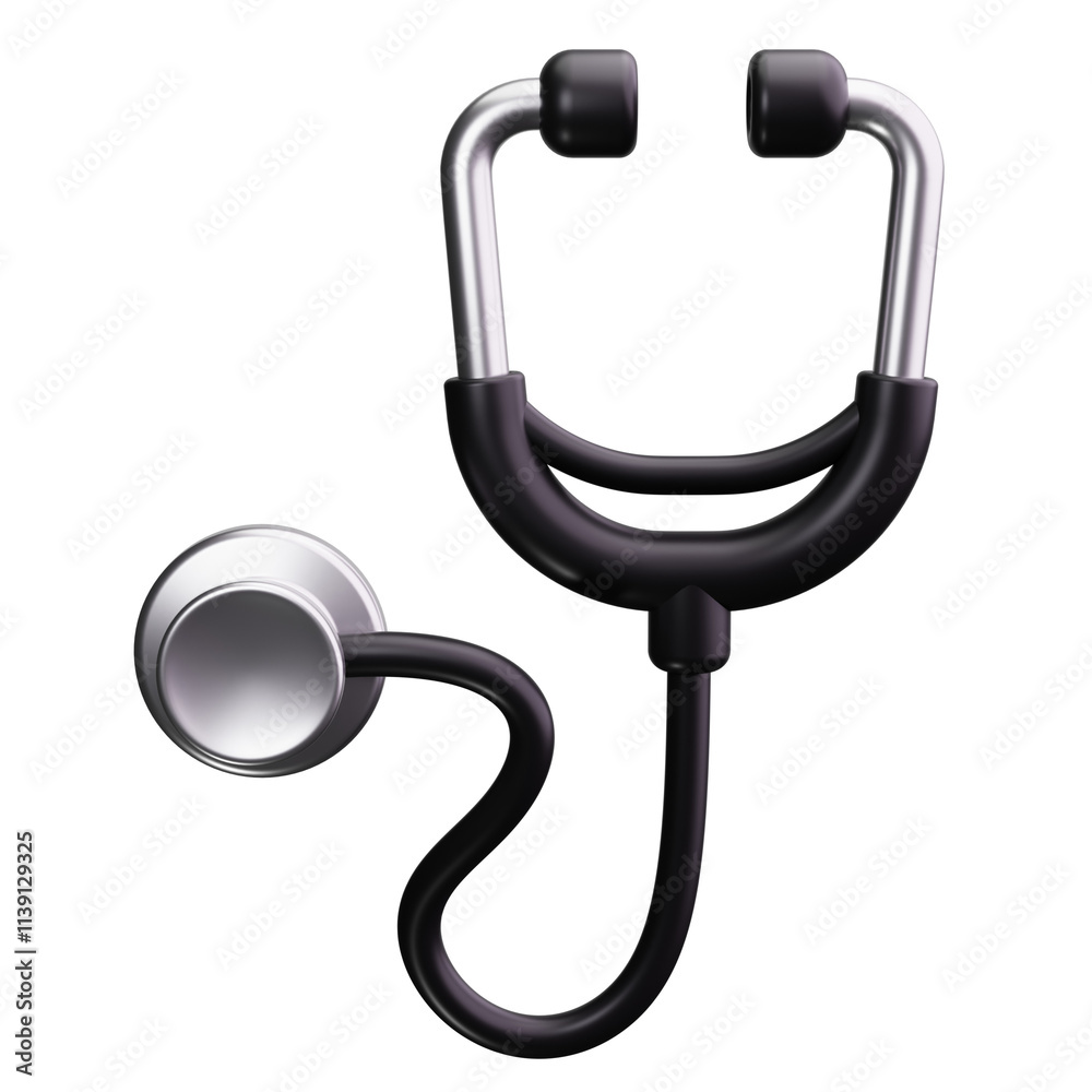 stethoscope 3d render icons stethoscope 3d render icons