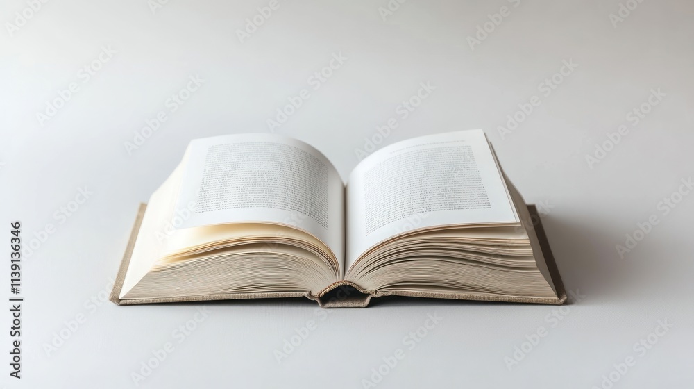 Open Book on White Background: A Study in Still Life Photography Open Book on White Background: A Study in Still Life Photography
