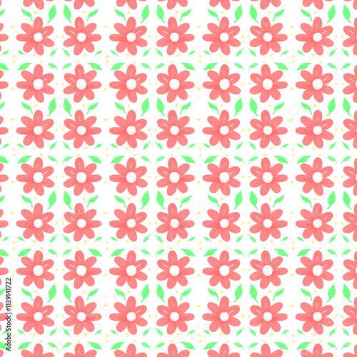 Wallpaper Mural Isolated flower drawing on white background Beautiful flower decorative vector illustration 5 Torontodigital.ca
