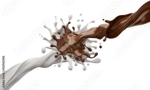 milk chocolate splash photo