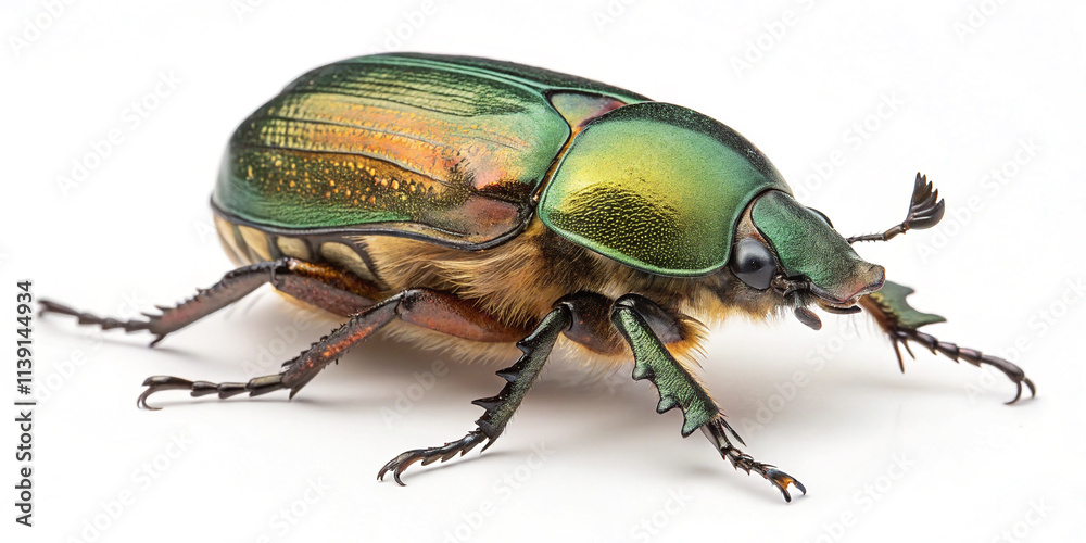 Naklejka premium Beetle: A Close-Up Study