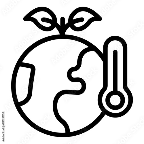 climate change Line Icon