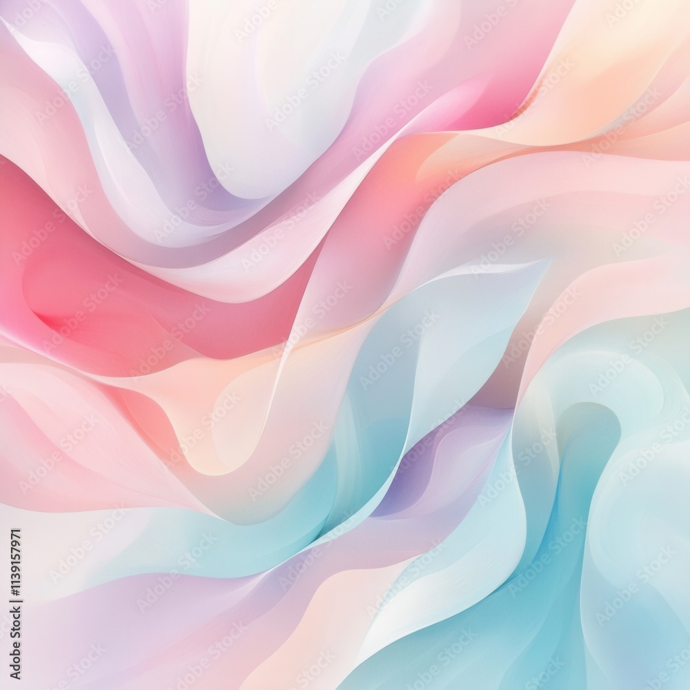 Obraz premium Abstract pastel wave background design.