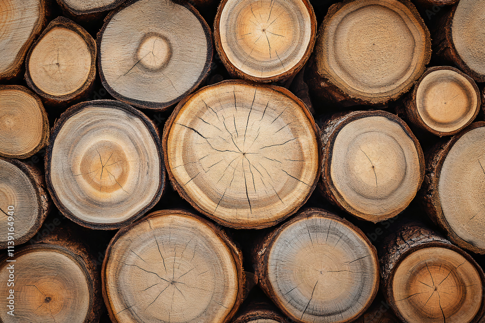 background of sawn tree trunks background of sawn tree trunks