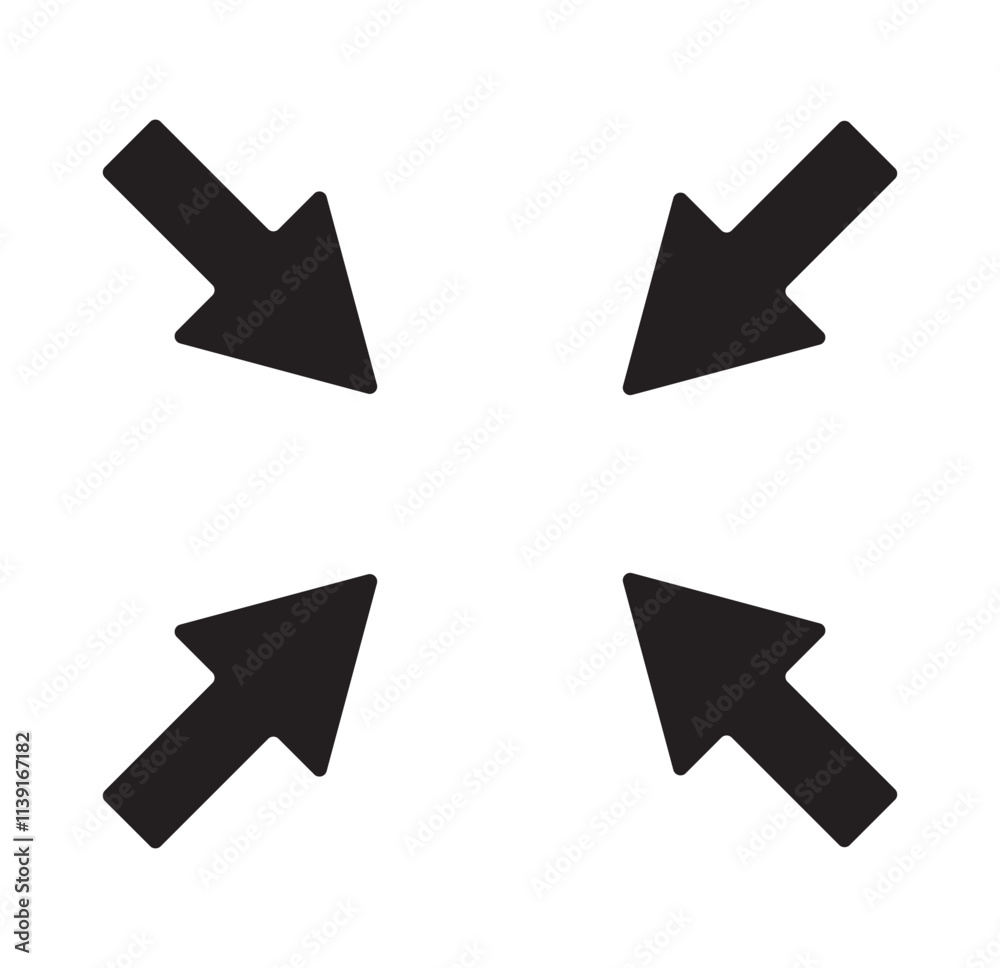 Maximize and minimize screen buttons icon set. Full screen enter and exit sign collection. Arrow mark icons. Scalability icons in flat style for web site, UI, mobile app. Vector illustration Maximize and minimize screen buttons icon set. Full screen enter and exit sign collection. Arrow mark icons. Scalability icons in flat style for web site, UI, mobile app. Vector illustration
