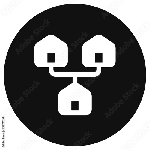 Editable local, home, network, LAN, connection vector icon. Remote work, job, profession, freelance. Part of a big icon set family. Perfect for web and app interfaces, presentations, infographics, etc