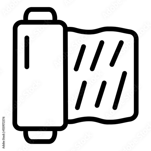 plastic wrap Line Icon
