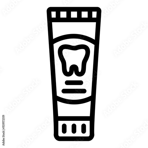 toothpaste Line Icon