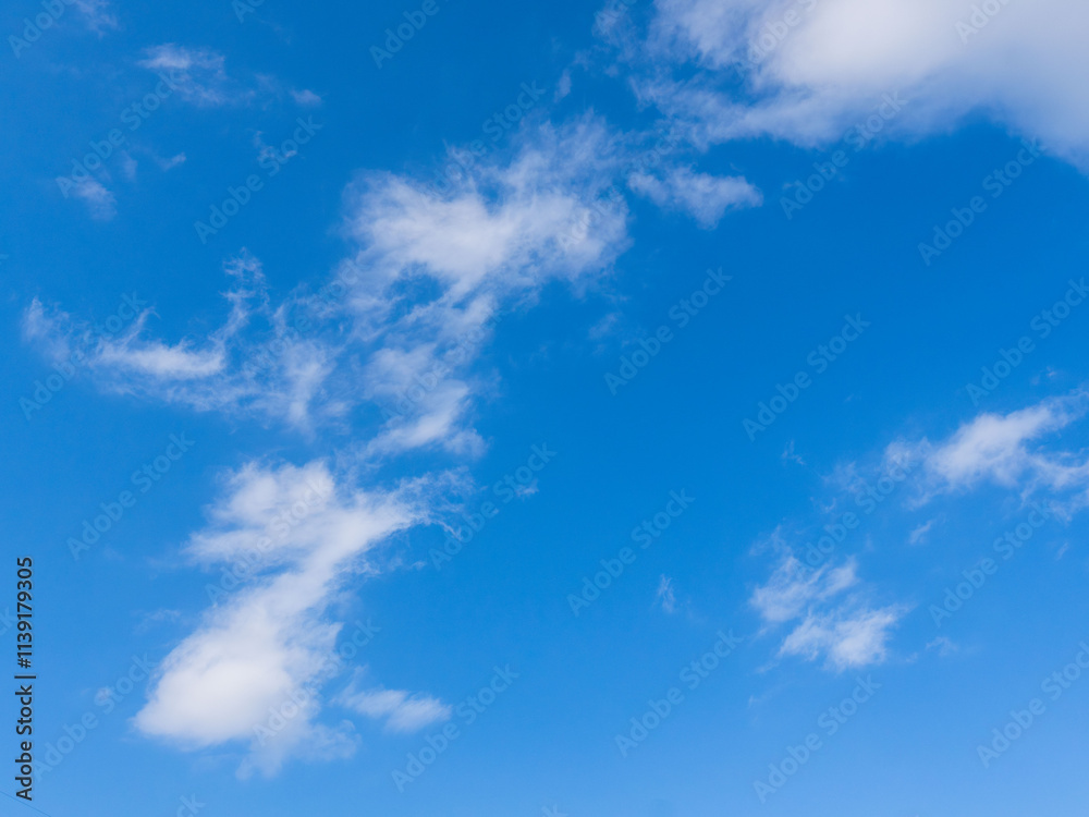 冬の青空と白い雲43