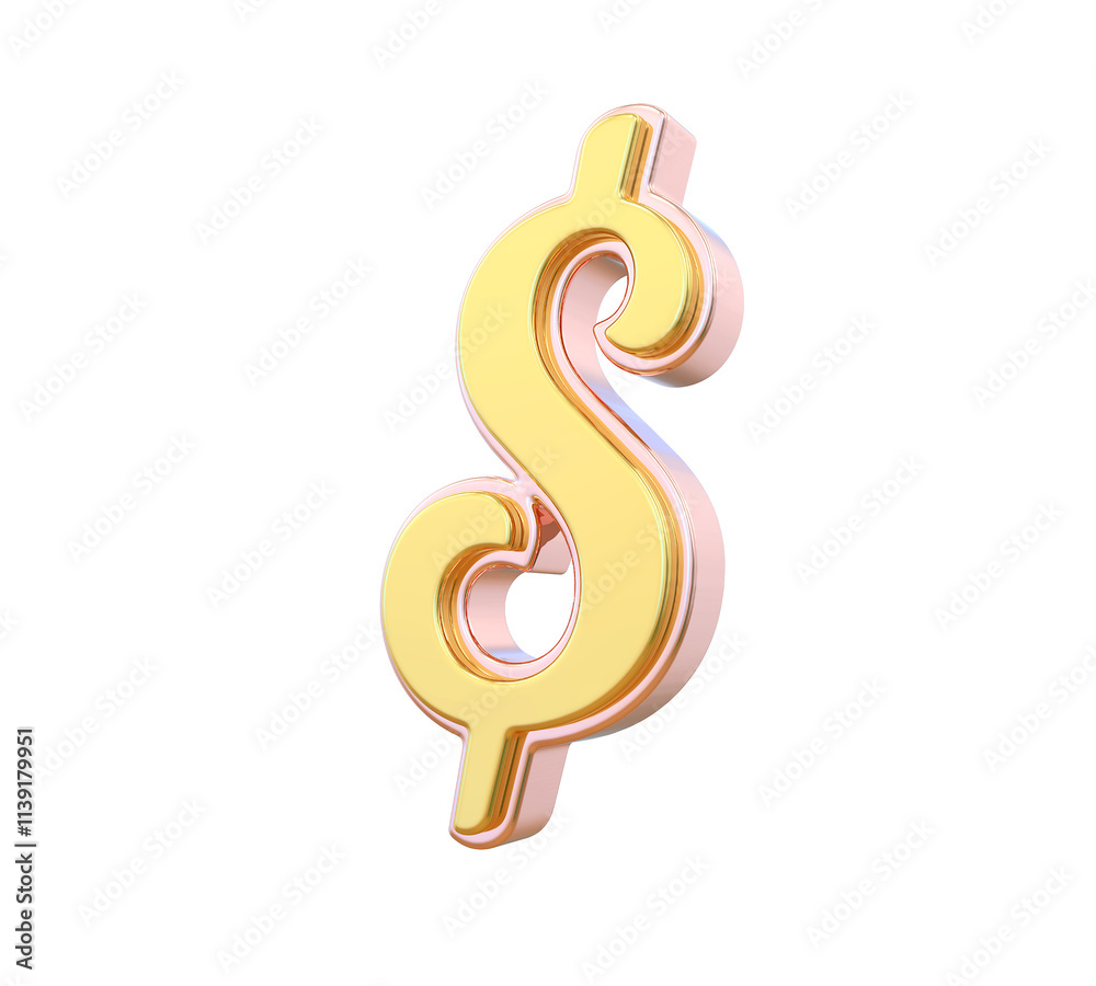 Gold Dollar Sign Gold Dollar Sign