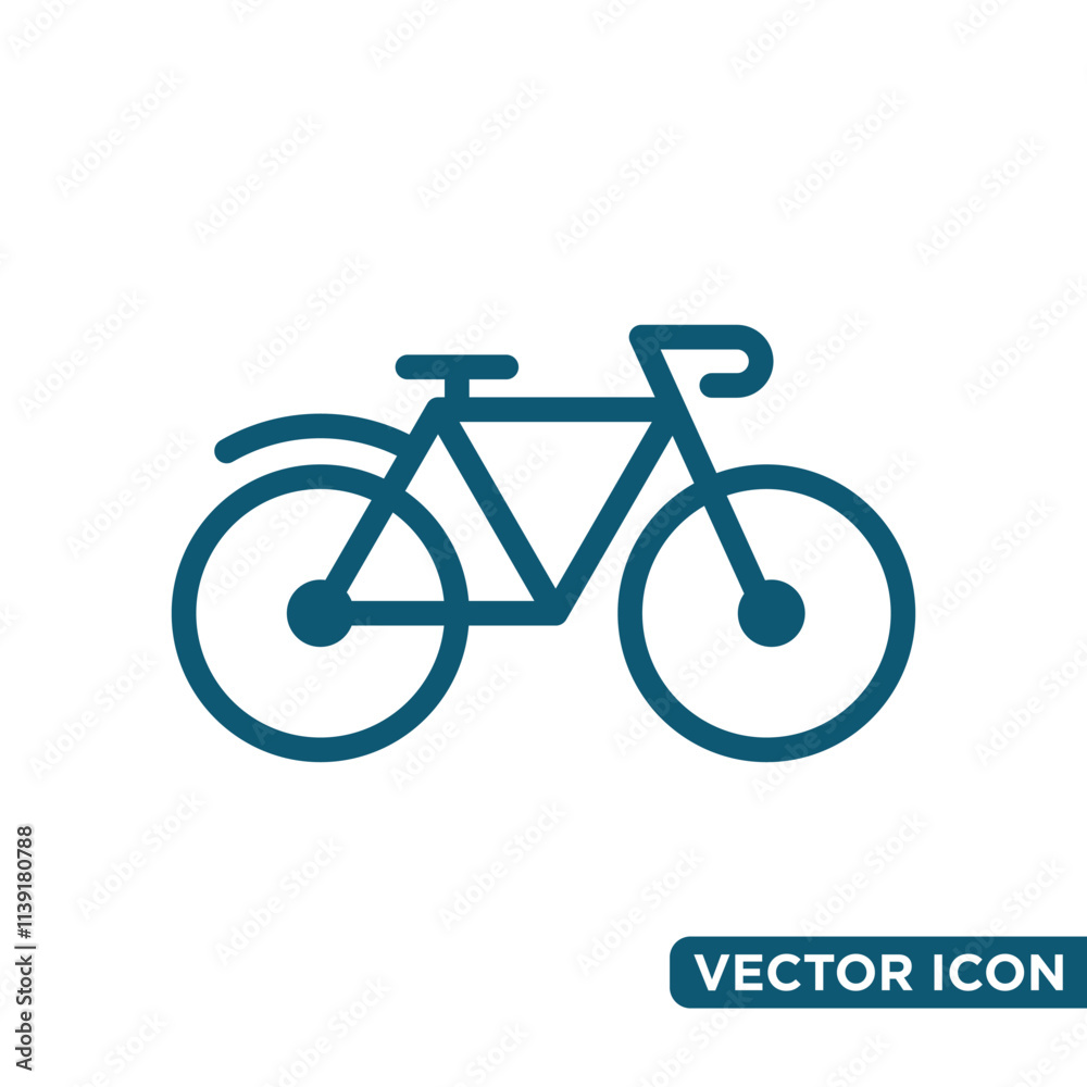 Minimalist Bicycle Icon Design Template Minimalist Bicycle Icon Design Template