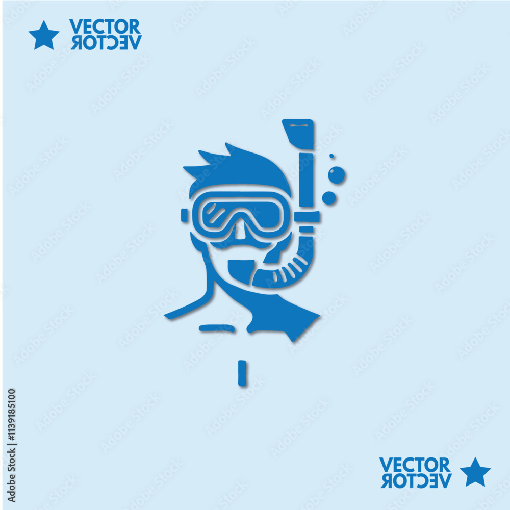 Fototapeta premium underwater diving activities during the holidays