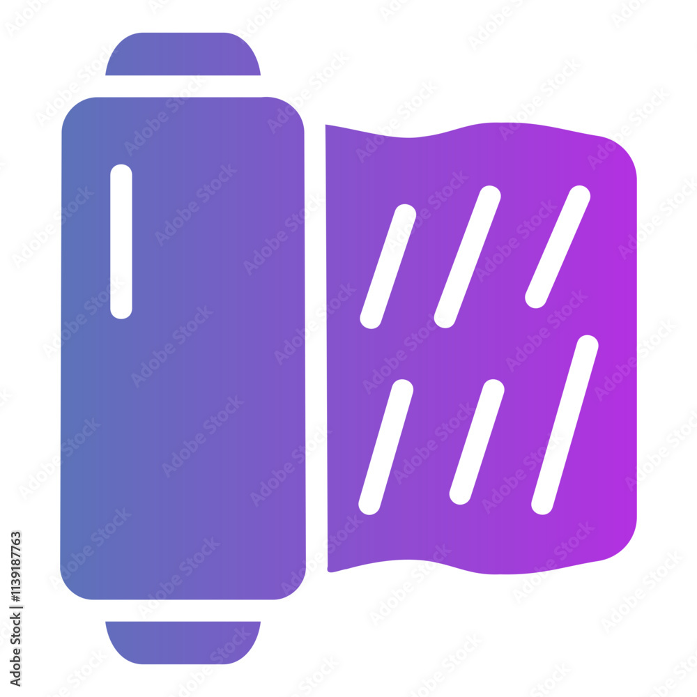 plastic wrap Gradient icon