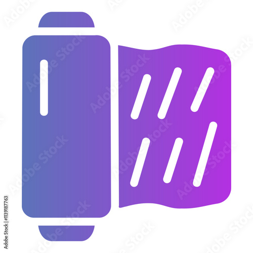 plastic wrap Gradient icon