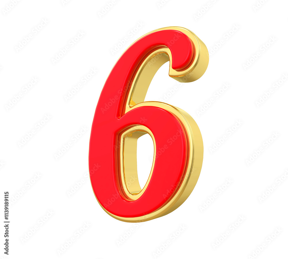 Red Gold Number 6 Red Gold Number 6