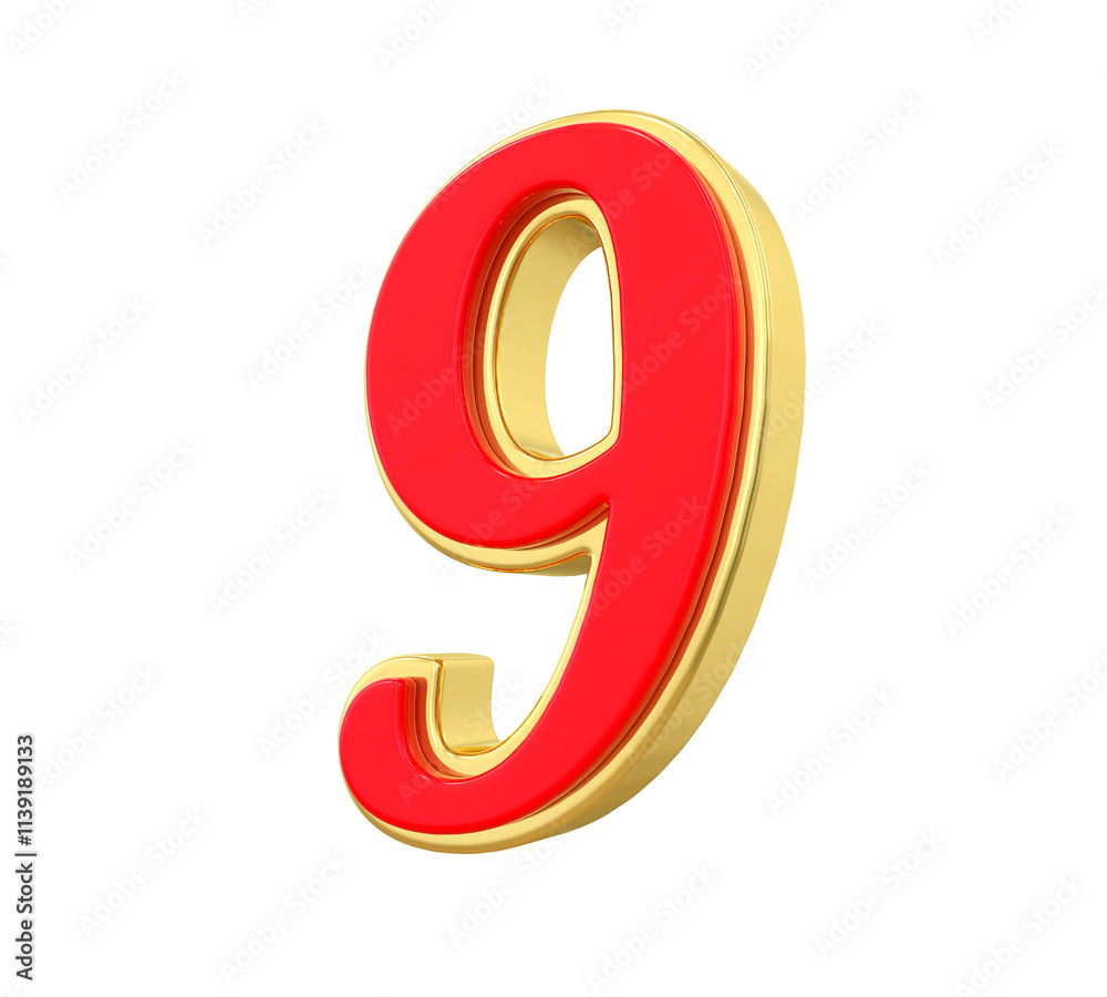 Red Gold Number 9 Red Gold Number 9