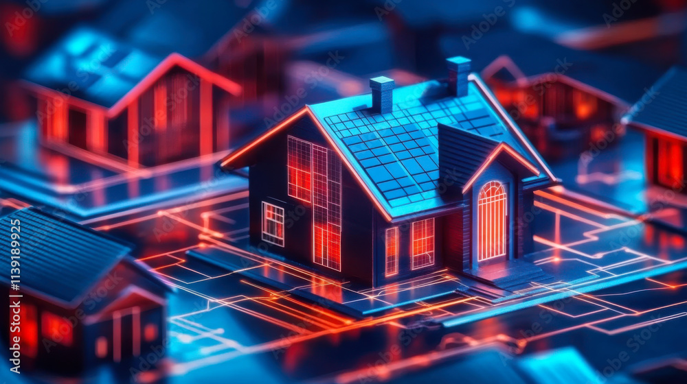 Smart home digital project concept Smart home digital project concept