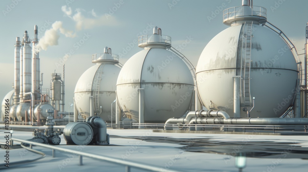 Industrial gas storage facility Industrial gas storage facility