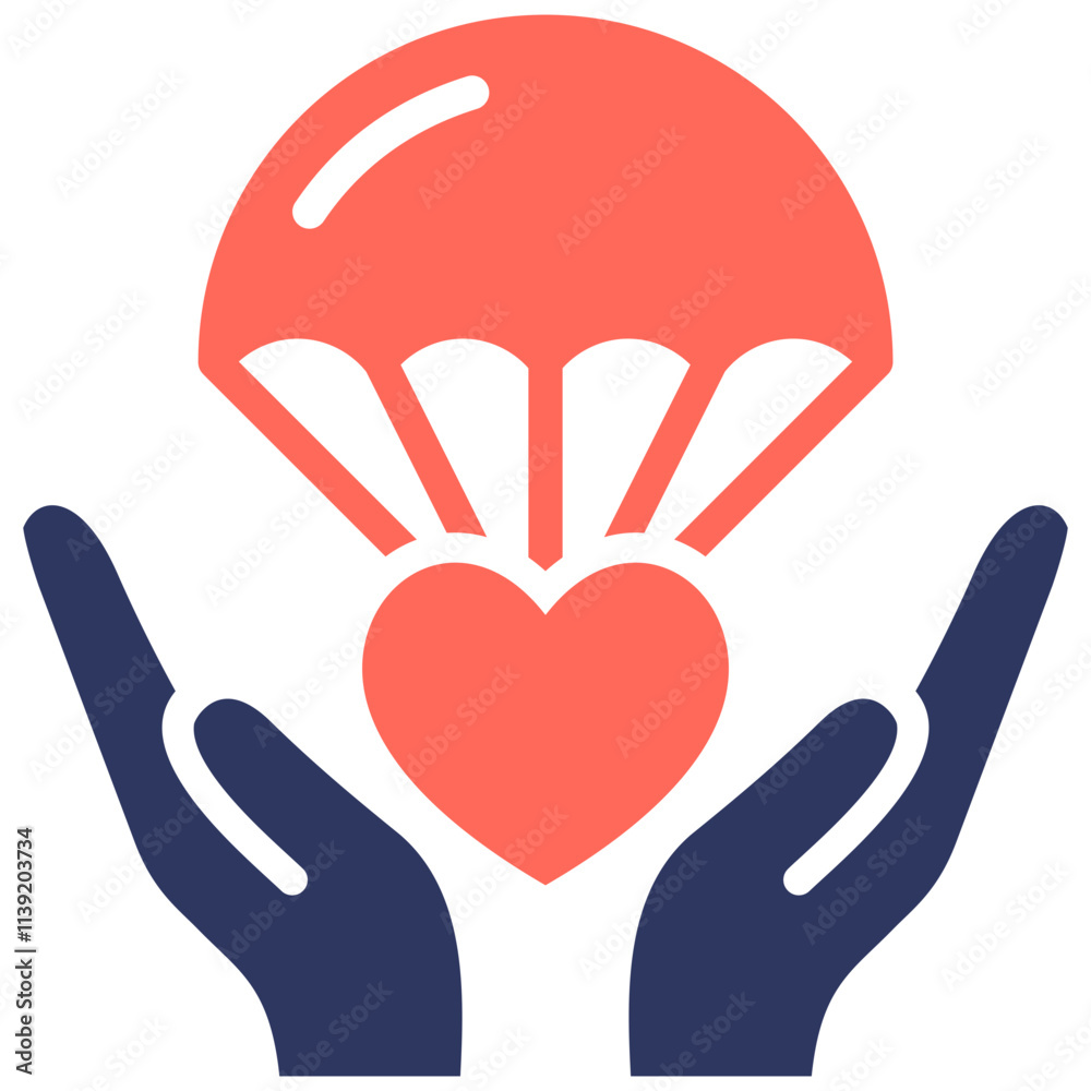 Obraz premium Humanitarian Aid Icon