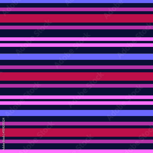 Visually Striking Abstract Design Featuring Alternating Horizontal Stripes in Shades of Red, Pink, Purple, Blue, and Black. Perfect for backgrounds, modern design projects, or artistic inspirations.