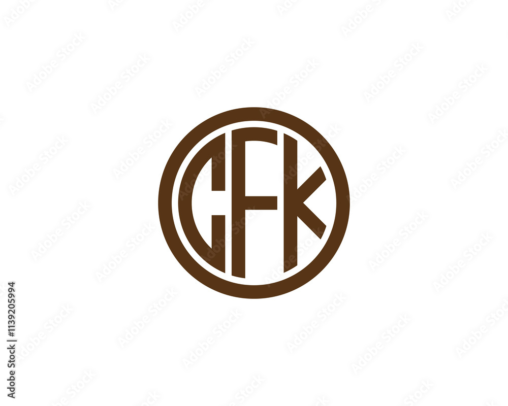 CFK logo design vector template. CFK CFK logo design vector template. CFK