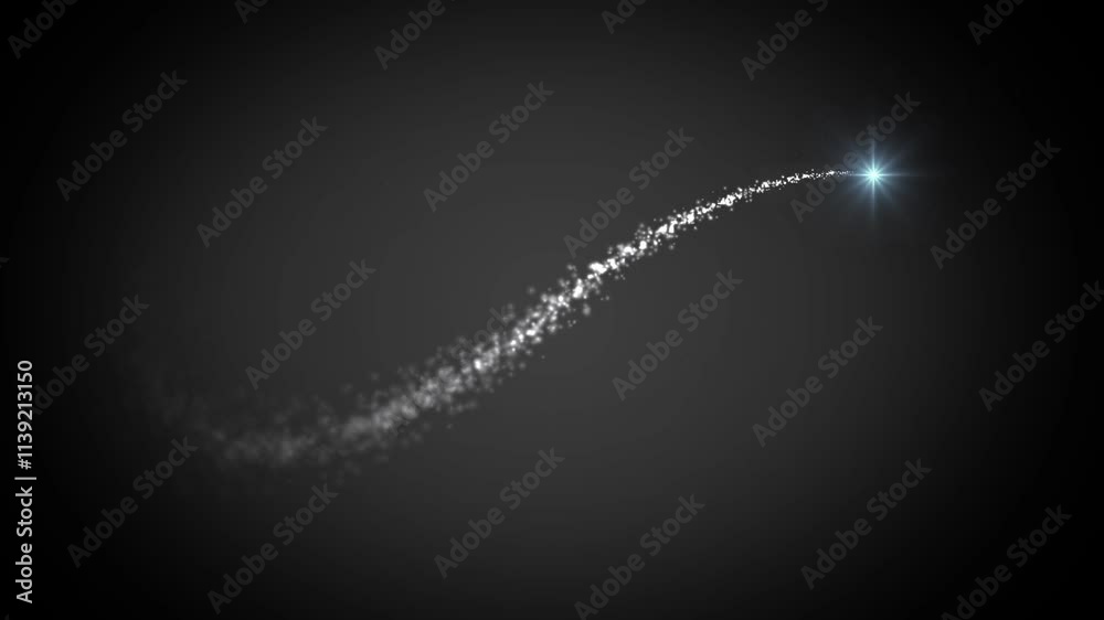 Particle style motion line icon of infinity animation. Abstract  particle glow moving seamless loop footage. 4k motion video. 