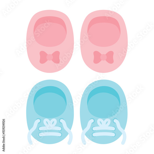 gender reveal baby shoes