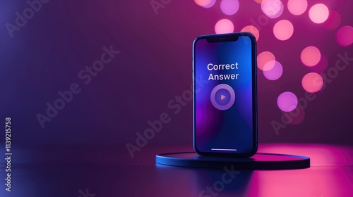 A smartphone displaying 