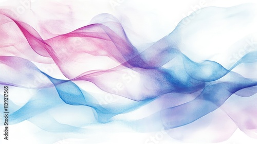 Delicate watercolor strokes in ethereal