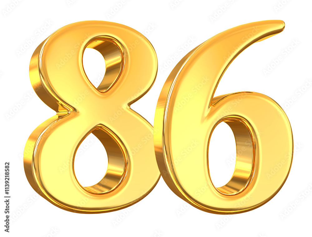 Gold Number 86 Gold Number 86