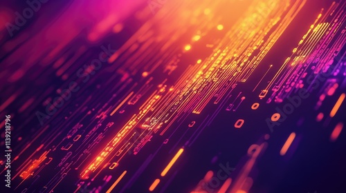 Binary code abstract pattern