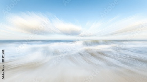 Ethereal clouds in abstract serenity