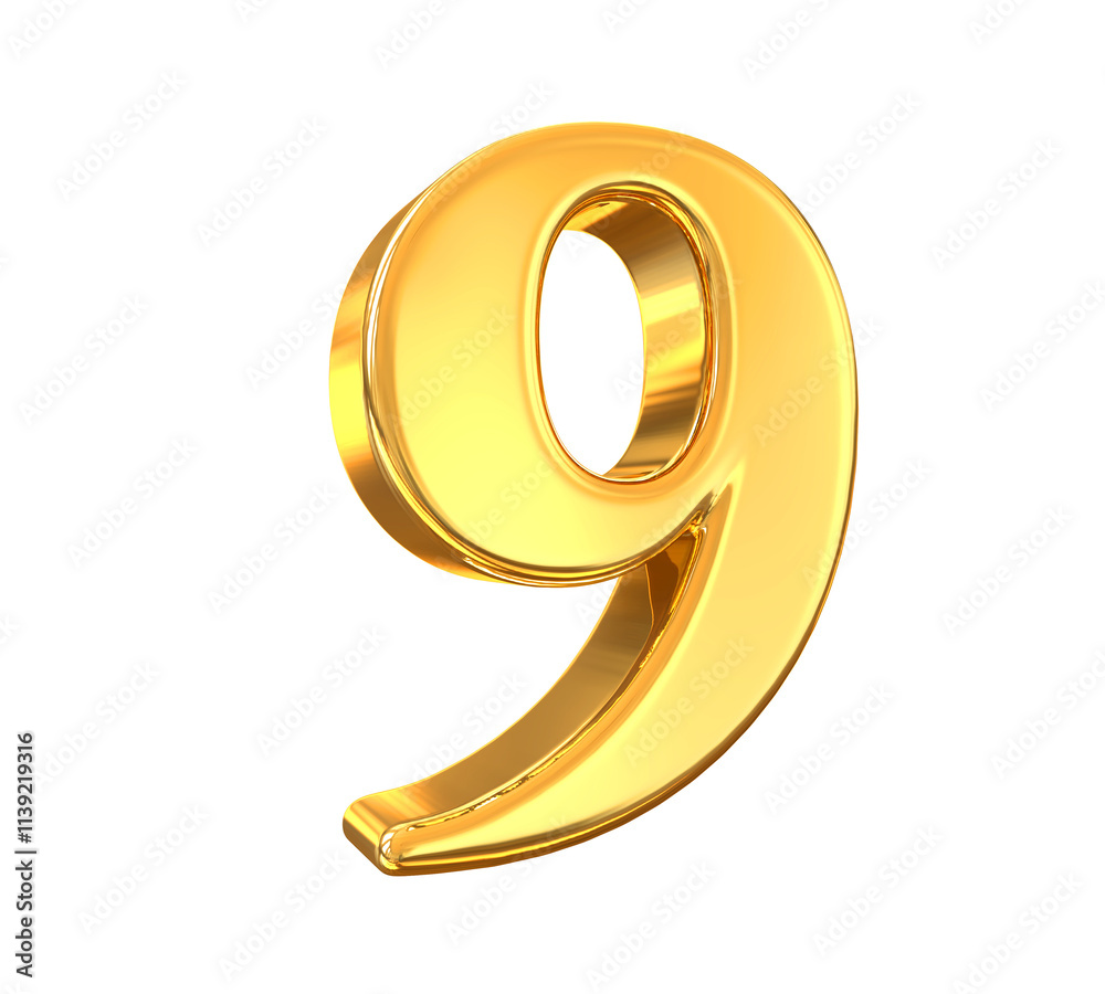 Gold Number 9 Gold Number 9