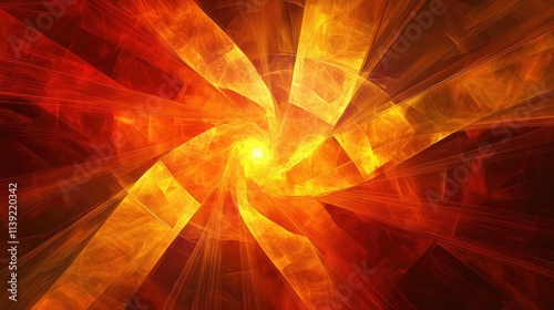 Dynamic abstract rays mesmerizing patterns