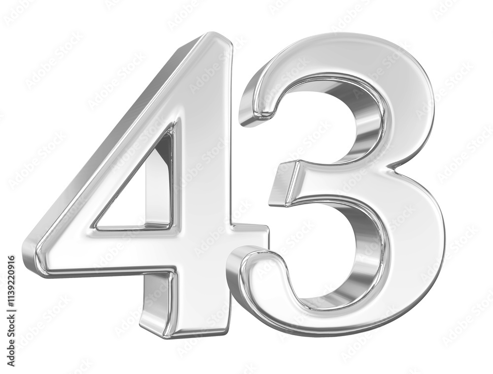 Silver Number 43 Silver Number 43