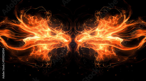 Sinister arcane energy discharge on black background. arcane. illustration. Arcane. Illustration