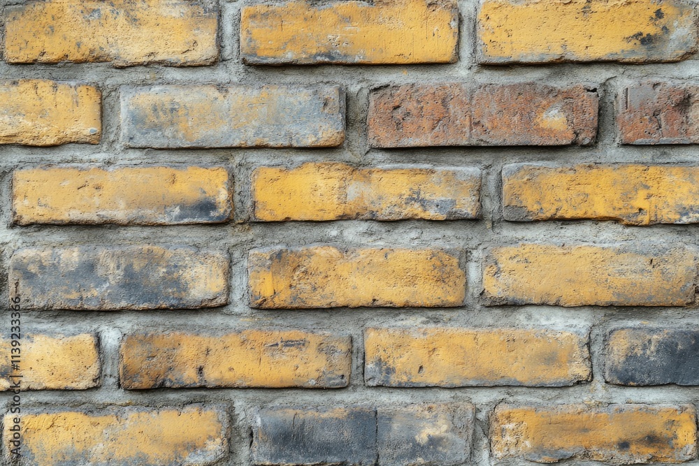 Fototapeta premium Weathered Brick Wall Texture Background Image