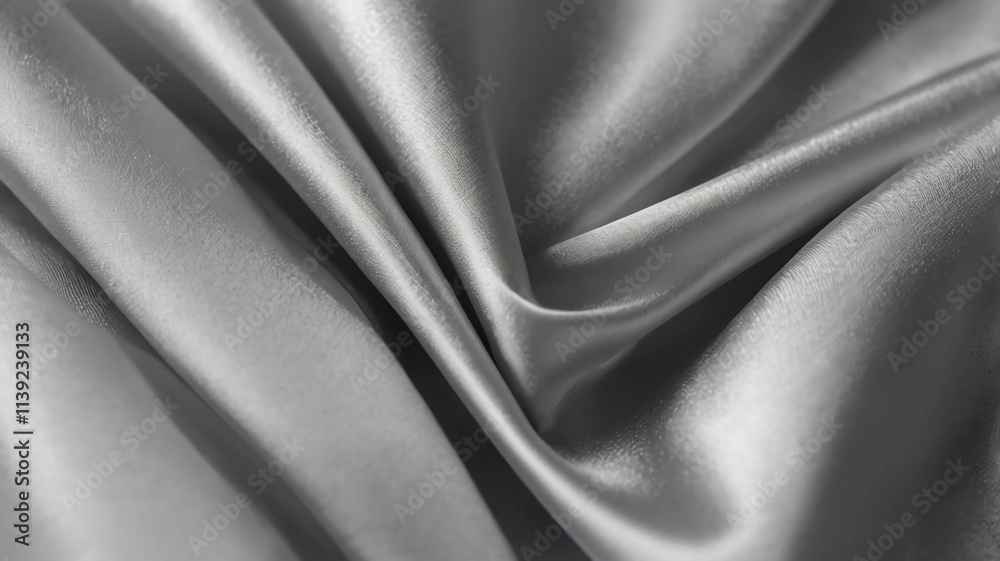 Obraz premium White gray satin texture that is white silver fabric silk panorama background with beautiful soft blur pattern natural.