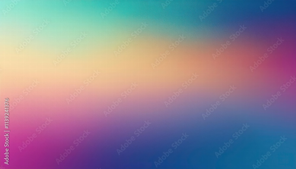 Obraz premium Pastel Dream: Soft, dreamy gradient background in pastel shades of turquoise, yellow, pink, and purple. Perfect for presentations, websites, or social media.