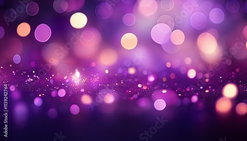 Abstract background, Purple With Defocused Bokeh Lights