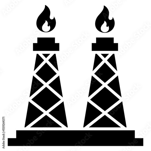 gas flare icon