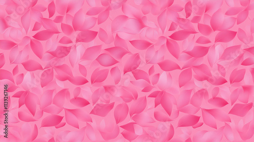 A seamless pattern featuring delicate pink petals scattered across a light pink background.