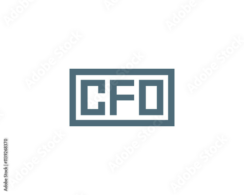 CFO logo design vector template. CFO