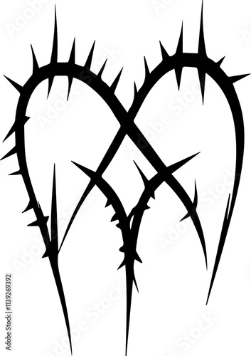 Spiritual Tribal Heart Symbols