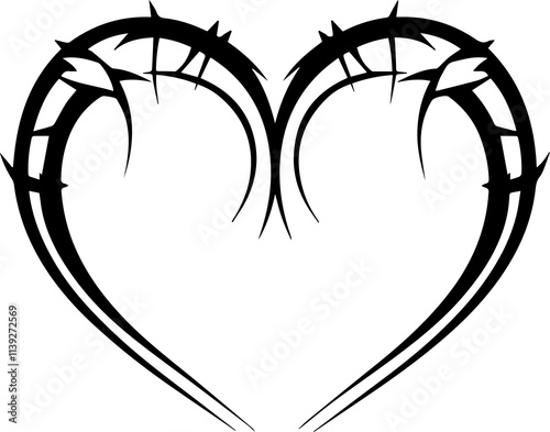 Modern Tribal Heart Art