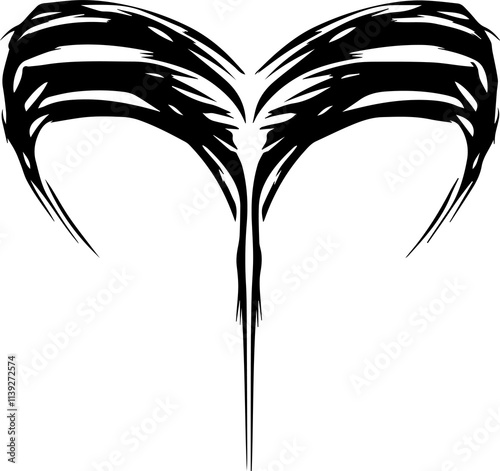 Modern Tribal Heart Art