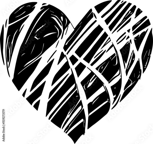 Tribal Heart Designs: Bold, intricate patterns featuring hearts inspired by tribal art for unique designs