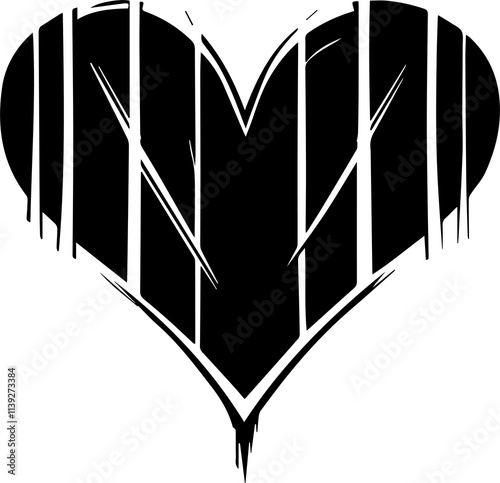 Tribal Heart Designs: Bold, intricate patterns featuring hearts inspired by tribal art for unique designs