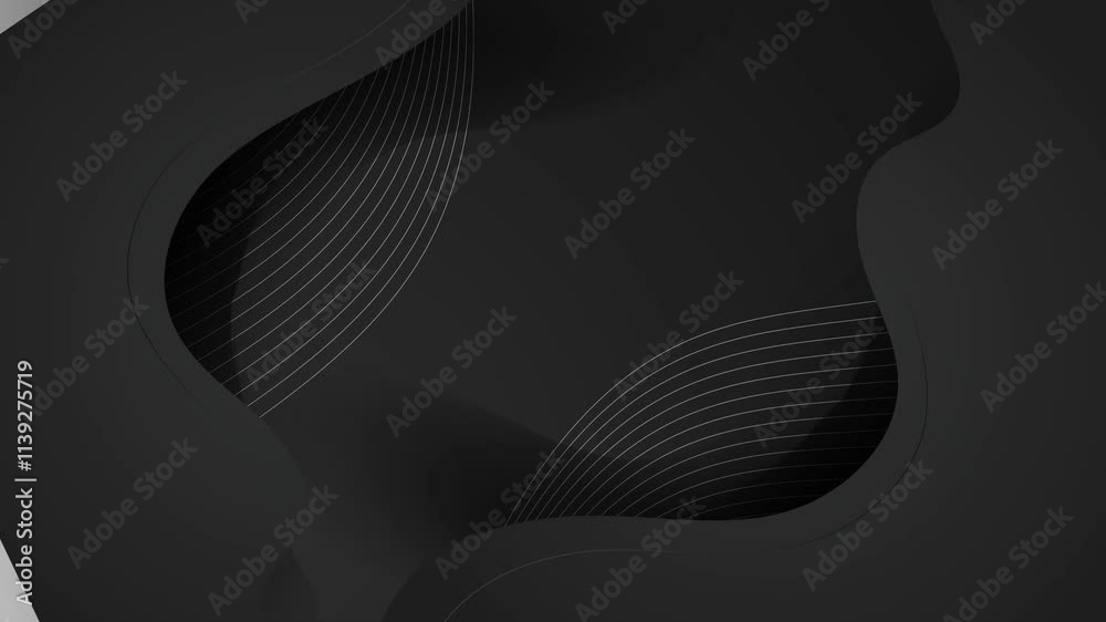 overlapping lines in dark color forming an abstract geometric design seamless 4k video background motion pop art design